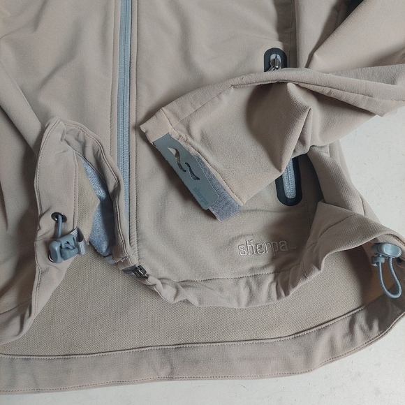 Sherpa Adventure Gear Tan Jacket Size Large Full Zip Tactel CoolMax Light - Picture 7 of 14